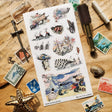 🌊 Filled with mermaids, seaside creatures, curling waves, and little oceanic wonders, this sheet feels like a page from an old maritime storybook. Each piece has a whimsical antique charm, bringing together the mystery, beauty, and folklore of the sea in one lovely collection.