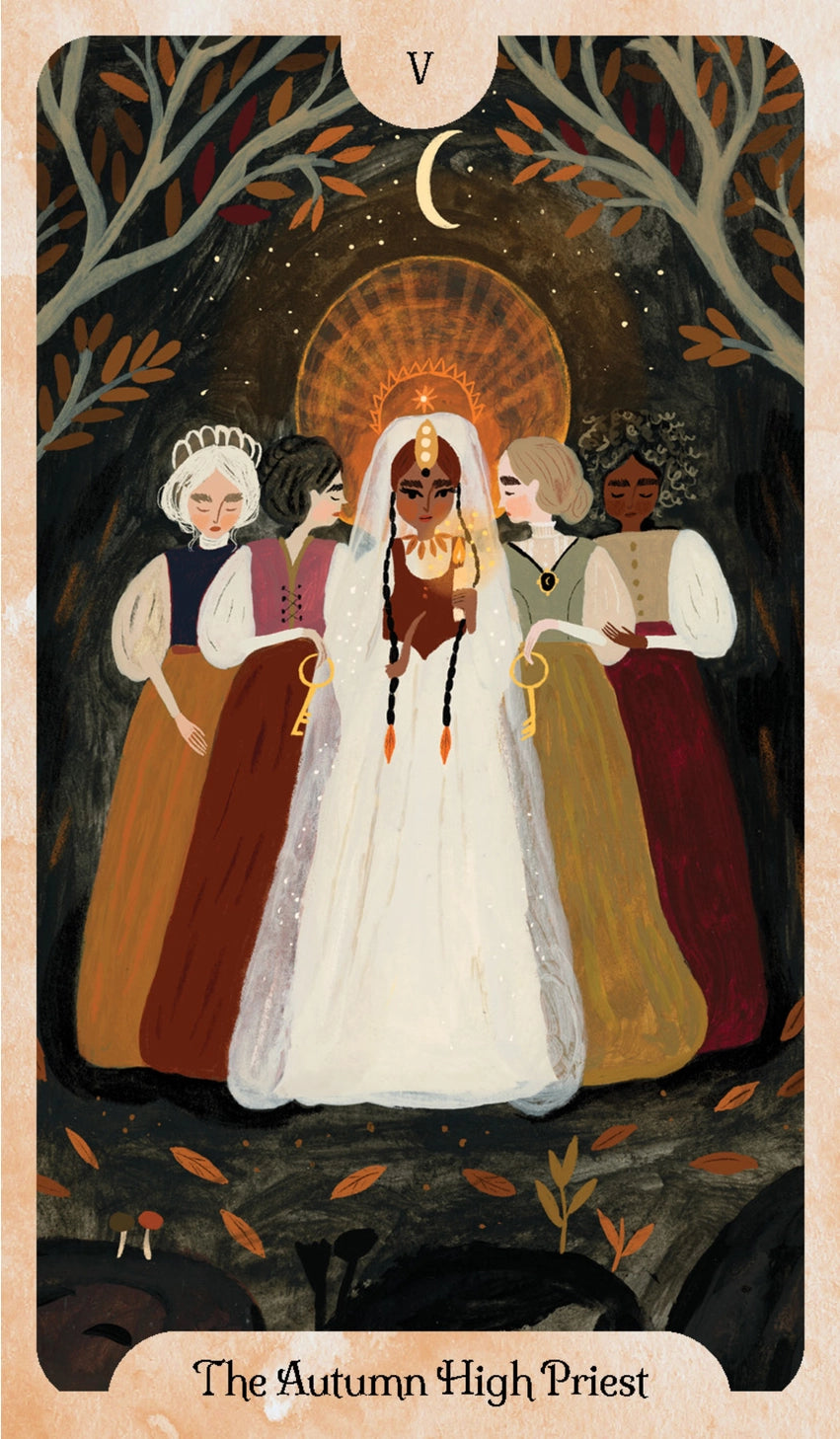 The Seasons of the Witch series returns with Autumn Tarot, an exploration of mystery, magic and transformative transitions.

Delight in a new expression of the much-loved and iconic Rider-Waite-Smith tarot, told through the hauntingly lovely lens of every witch’s favorite time of year, Autumn. In a season that’s as much about harvest as it is about release, let spiritual teacher Lorriane Anderson guide you on a journey through fall’s shadows as well as its beauty.