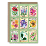 Seed Packets Blank Card

Card is blank inside with art.

• Size: A6, 4.6" x 6.4"
• Illustrated by Katie Daisy
• Full-color inside
• Paired with a Brown Kraft envelope
• Printed in the USAInside verse: Have a delightful birthday!

About The Artist: Katie Daisy was raised by the birds and warm breezes of small-town Lindenwood, Illinois, brought up among the wildflowers with roots planted deeply in the natural world. She found her voice and honed her skills at the Minneapolis College of Art and Design, graduat