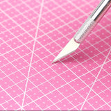 Self-Healing Cutting Mat - A3

Upgrade your crafting workspace with this durable A3 Self‑Healing Cutting Mat, designed to support all your cutting, trimming, and precision‑crafting needs. Whether you're working on scrapbooking, sewing, model building, or everyday DIY projects, this mat provides a reliable, smooth surface that protects your tools and your table.

The self‑healing surface reseals after each cut, keeping the mat looking clean and extending its lifespan. Clear grid lines help you measure, align