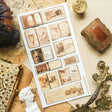 ✒️📖 Step into the pages of time, where weathered journals hold sketches of distant cities, curious inventions, and moments of observation. From studies of animals to architectural wonders and ancient landscapes, this collection reads like an artist’s traveling journals, filled with observations, experiments, and stories sketched along the way.