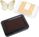 Inspired by traditional Japanese colors, Shachihata Iromoyo ink pads add a refined, earthy touch to any art project. They use oil-based pigment ink that’s acid-free, fast-drying, lightfast, and water-resistant. The ink also has a subtle sparkle to give your work extra shine. The pad’s ultra-fine fibers ensure the ink transfers cleanly to stamps with minimal pressure.