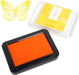Inspired by traditional Japanese colors, Shachihata Iromoyo ink pads add a refined, earthy touch to any art project. They use oil-based pigment ink that’s acid-free, fast-drying, lightfast, and water-resistant. The ink also has a subtle sparkle to give your work extra shine. The pad’s ultra-fine fibers ensure the ink transfers cleanly to stamps with minimal pressure.