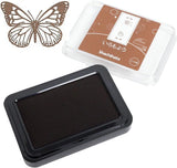 Inspired by traditional Japanese colors, Shachihata Iromoyo ink pads add a refined, earthy touch to any art project. They use oil-based pigment ink that’s acid-free, fast-drying, lightfast, and water-resistant. The ink also has a subtle sparkle to give your work extra shine. The pad’s ultra-fine fibers ensure the ink transfers cleanly to stamps with minimal pressure.