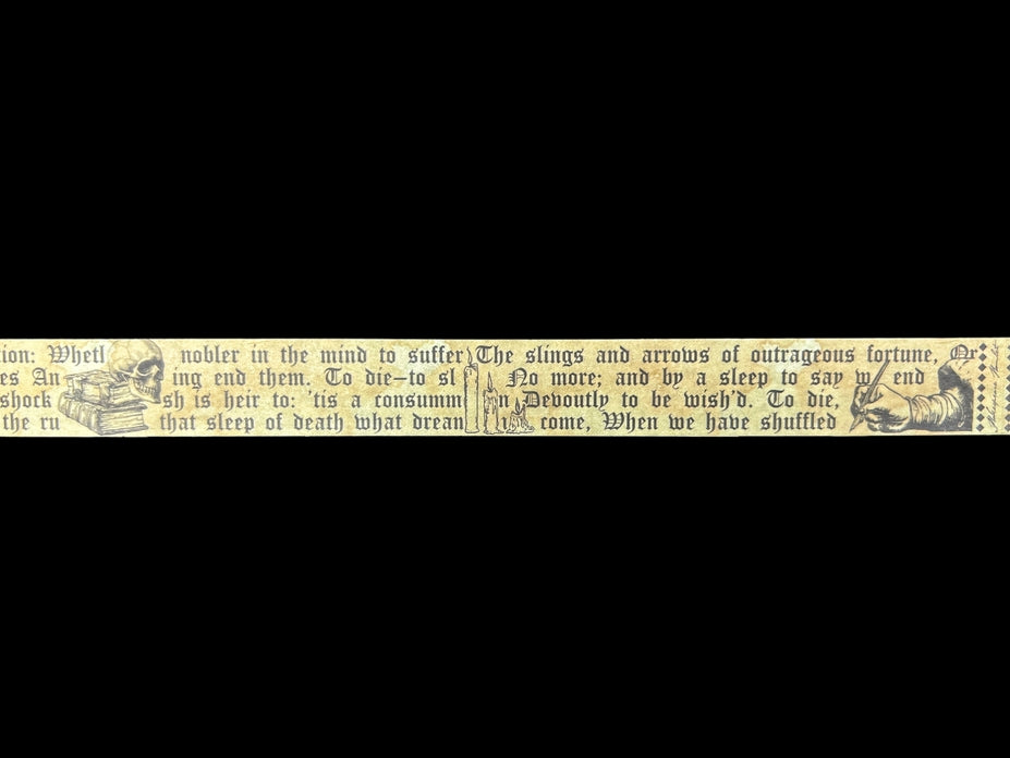 Shakespeare Washi Tape - CoraCreaCrafts