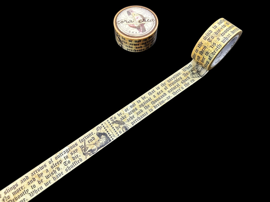 Shakespeare Washi Tape - CoraCreaCrafts