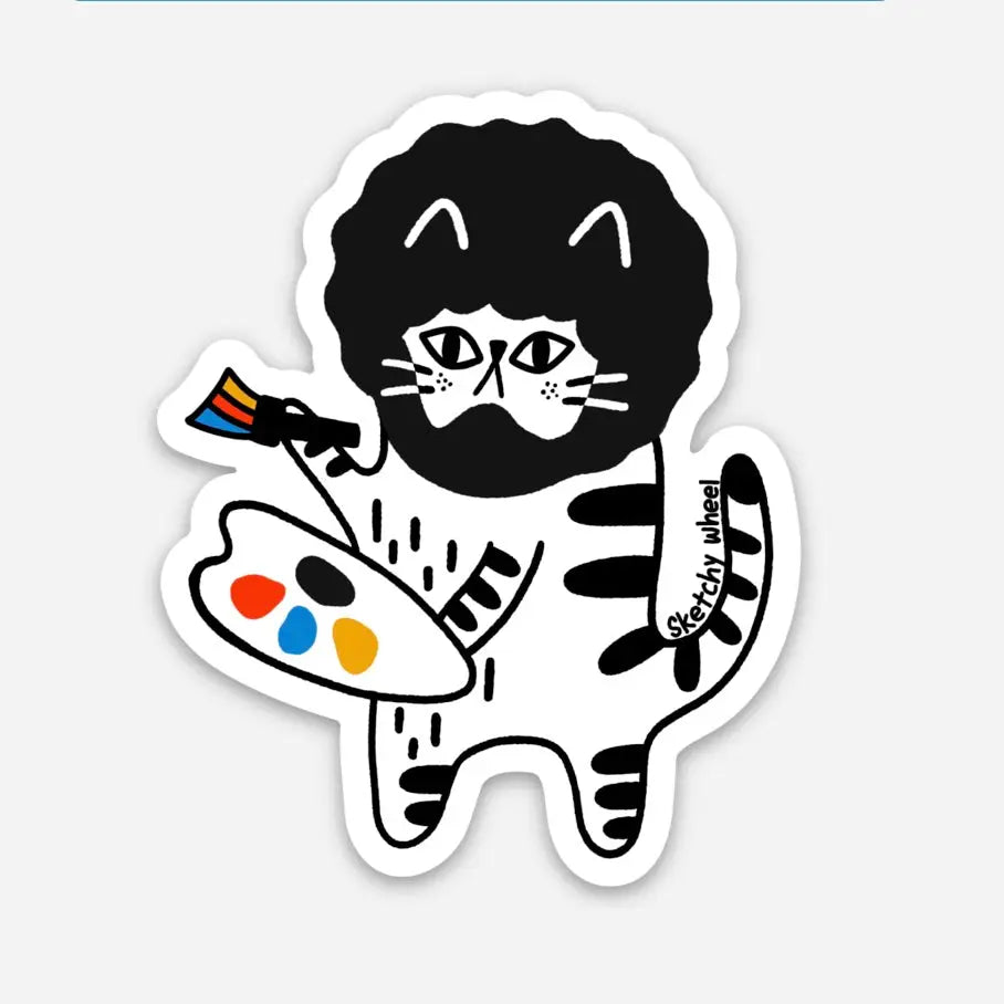 Funny Artist Cat Bobcat Vinyl Sticker by ShangDaili

Only a true cat person would understand exactly how to capture a cats complex personality in a single image. ShangDaili is the perfect artist to represent all cat lovers with their wonderful art!