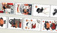 Say hello to my pumpkin skeleton girl and her partner Spice! 
You can find these two featured in many of my other products. They're great sellers during autumn and especially leading up to Halloween. 

Measuring 25mm in width, this tape is the perfect accessory for adding a touch of autumnal magic to your projects.