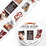 Book Wyrm Stamp Washi Tape – Dragons Who Hoard Books!
📚🐉 Why hoard gold when you can hoard books?
Meet the Book Wyrms — wise, whimsical dragons who’ve traded their treasure chests for full bookshelves. Perfect for bookworms, dragon lovers, fantasy fans, and anyone whose TBR pile is starting to look a little monstrous (in the best way).

💌 Stamp-Style Design
This tape is designed with individual stamp-like panels, making it great for cutting and using like stickers — ideal for journaling, snail mail, or a