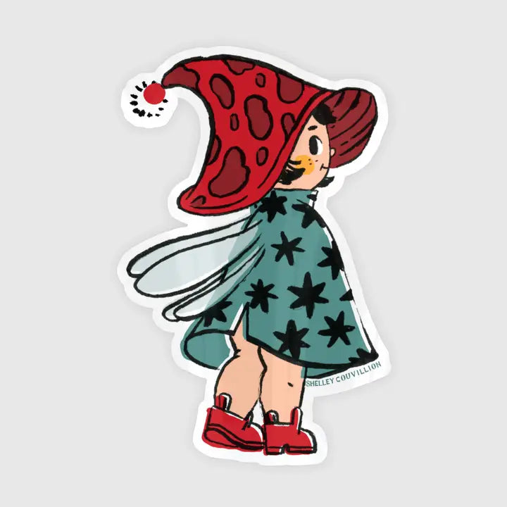 ✨ Meet a mischievous little mushroom fairy bursting with springtime magic — glancing back over her shoulder as if she’s inviting you to follow her deeper into the forest. ✨
With bright, cheerful colors, a sweet kewpie-doll–inspired face, and a playful pose full of personality, this fairy feels like the start of a secret adventure.
Her mushroom cap, delicate wings, and cheeky expression give her an irresistible charm — equal parts innocent and enchanting. She’s perfect for anyone who loves fairies, mushrooms