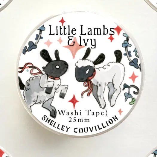 Add a sweet, springtime charm to your crafts with this delightful Little Lambs & Ivy Washi Tape! Featuring adorable little lambs frolicking through winding ivy vines, each one with a cheerful red ribbon tied around its neck.

My mum asked me for some spring tapes, and this is what I made! Much to her chagrin, I think she was hoping for something a but cuter but... This is what happens when you have a spooky cute loving daughter Mum. Love youuuu <3 


Details:
📏 Width: 20mm
📐 Length: 10m
✂️ Material: High-