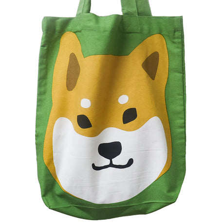 Shiba Inu Green Tote Bag