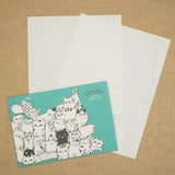 Shinzi Katoh Cat Hill Letter Set - Green