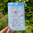 Matte vinyl sticker sheet
Size: ~ 4 x 6 inches (10cm x 15cm) backing card 4 x 6.7 inch.