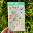 Matte vinyl sticker sheet
Size: ~ 4 x 6 inches (10cm x 15cm) backing card 4 x 6.7 inch.