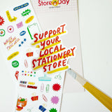 Stationery Store Day 2026

Vinyl sticker sheet with art by Karen Schipper.

25 individual stickers per sheet

Includes 1 sticker sheet.