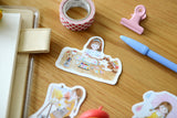 Pegatinas de copos de nieve de Simple Life Girl (12 piezas)