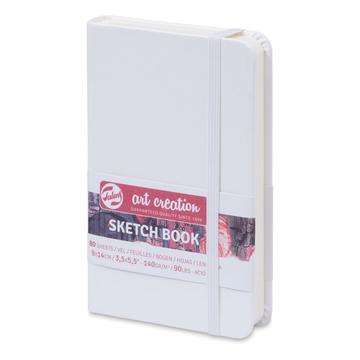 Cuaderno de bocetos de 3,5" x 5,5" en color blanco