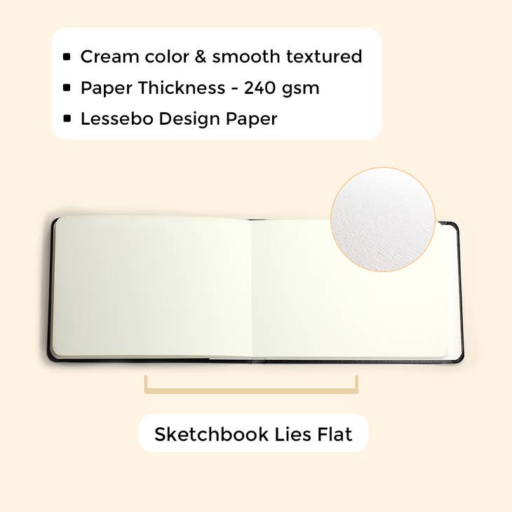 Sketchbook A5 Ivory - Paper made in Sweden