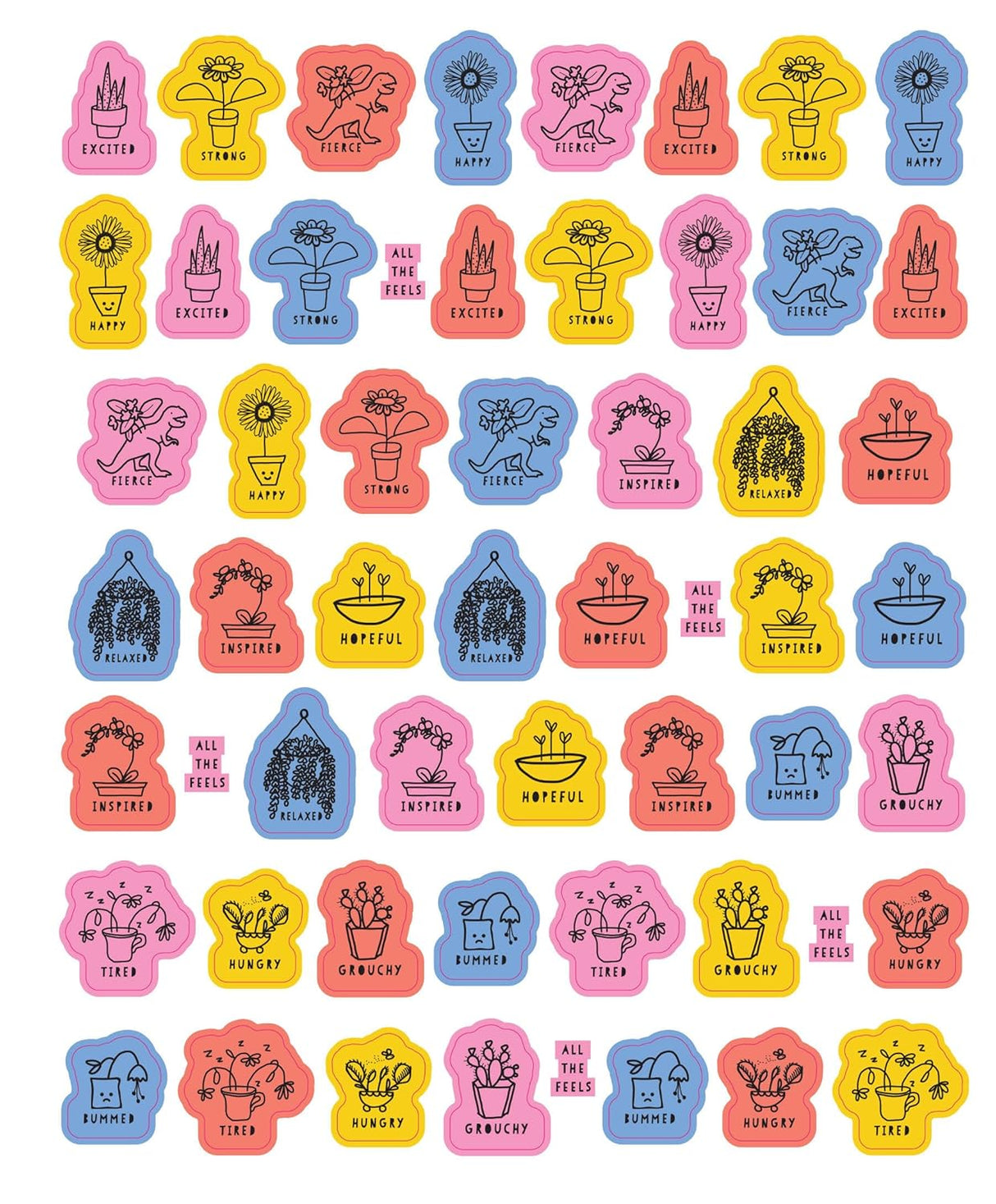 So. Many. Feelings Stickers. Pipsticks Sticker Book