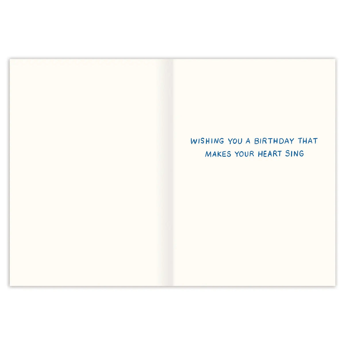 Inside verse: Wishing you a birthday that makes your heart sing

• Illustrated by Emily Taylor
• Pre-priced
• Size: A6, 4.5" x 6.25"
• Paired with a Kraft envelope
• Printed in the USA.

About The Artist: Emily&nbsp;Taylor&nbsp;draws and daydreams from her studio in a tiny town north of Toronto, Canada. Her work is best known for its feel of modern nostalgia, its painterly linework and joyful colors.&nbsp;Emily&nbsp;is inspired most by walks in nature and slow wanderings of antique markets.