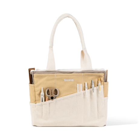 Soolla Studio Artist Bag - Driftwood

Your art is bold. Your bag should be too. The world's most loved art supply bag, pottery tool bag &amp; knitting project bag – backed by over 10,000 global artists!

✌️ 15 stunning colors ✌️

🌈 Over 30 Pockets Of Varying Sizes

🌈 Slanted Skinny Pockets : For your most-loved tools that beg for your attention (carving tools, knitting needles, crochet hooks

🌈&nbsp;Large Interior Storage + 2 interior pockets: Perfect for carrying glazes, knitting yarn, crochet supplies,
