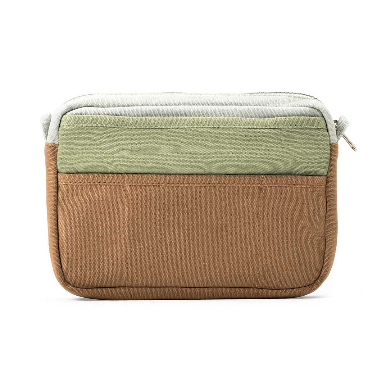 Features &amp; Specs

Front layout: 8 slanted pockets + 3 directly behind
Interior: Main compartment fits an A5 notebook; two open compartments on each wall
Back panel: 3 wide exterior pockets + one full-length slip pocket&nbsp;
Quick-drying duck canvas — sturdy, breathable, and machine-washable
Convertible design — hooks for your own strap or a Soolla strap (coming soon)&nbsp;
Structured silhouette — holds its shape even when lightly packed
Full-width YKK zipper — smooth and durable
Compact profile — fits 