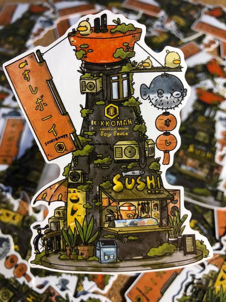 Sushiboiiiyy - Soy Sauce Sushi Store Sticker