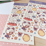 Cherry Rabbit Space Adventure Sticker