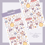 Cherry Rabbit Space Adventure Sticker