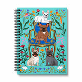 A cheerful, everyday notebook designed to brighten your workspace and spark creativity. Whether you’re journaling, planning, doodling, or organizing your day, it’s a delightful companion for home, school, or the office.

A-5 Spiral Notebook
5 3/4" x 8 1/4"
Sturdy double-spiral binding
Heavy Cover Stock with 3 layers of 400 gsm
160 ruled pages
Natural white text paper