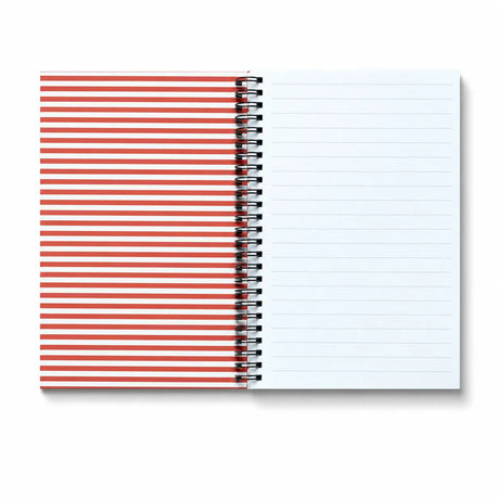 A cheerful, everyday notebook designed to brighten your workspace and spark creativity. Whether you’re journaling, planning, doodling, or organizing your day, it’s a delightful companion for home, school, or the office.

A-5 Spiral Notebook
5 3/4" x 8 1/4"
Sturdy double-spiral binding
Heavy Cover Stock with 3 layers of 400 gsm
160 ruled pages
Natural white text paper