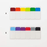 Notas adhesivas cortas Stalogy de 6 colores - Juego B