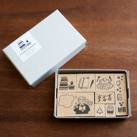 
Step into a cozy world of creativity with the Creator’s Stamp Box – Book Café from Stamp Marche and Sonomi Kogei. This charming set brings together beautifully illustrated stamps inspired by warm café moments, books, and everyday comforts—perfect for adding personality to journals, planners, scrapbooks, and handmade cards.


Each stamp is crafted with a solid wooden mount and high‑quality rubber, giving you crisp, clean impressions every time.&nbsp;



This set includes 8 stamps.

Stamp size: approx.&nbsp;