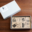 Step into a world of everyday charm with the Creator’s Stamp Box – Inside the Bag, a delightful collaboration between Stamp Marche and Sonomi Kogei. This curated set captures the little treasures we carry with us—perfect for adding personality and storytelling to your journal pages, planners, scrapbooks, and creative projects.


Each stamp is crafted with a solid wooden mount and high‑quality rubber, giving you crisp, clean impressions every time.&nbsp;



This set includes 8 stamps.

Stamp size: approx.&nb