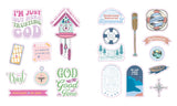 Celebrate your faith and add more inspiration to your world with this beautiful collection of 600 uplifting faith-inspired stickers for crafters, scrapbookers, or anyone who just loves stickers.

The back of an envelope that carries an encouraging card. A packed lunch that needs some extra punch. A journal capturing a faith journey. The mirror a daughter spends lots of time in front of. A go-everywhere drink tumbler or laptop. Stickers can pop up in many places reminding us of God’s promises. This special c