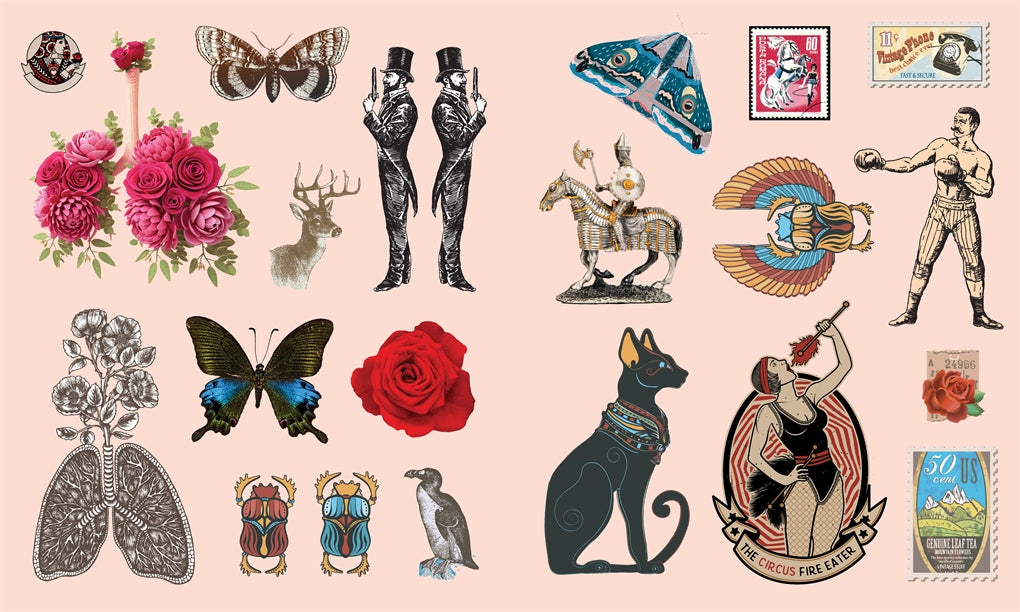 Whether you’re an artist, a decorator, or a sticker collector, Sticker Studio: Arcana will immerse you in creativity and place more than 400 gorgeous, full-color vintage stickers in your hands.