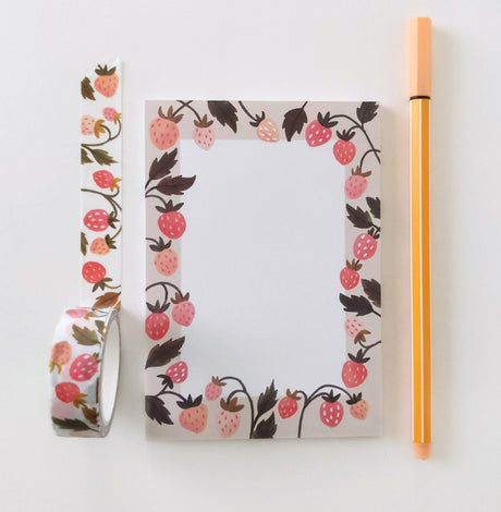 Julianna Swaney - Strawberry Garden Notepad