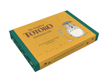With 30 letter writing sheets (5 each of 6 unique designs) featuring iconic characters and scenes from the film, 30 coordinating envelopes, and two sticker sheets (envelope closures), this set is a lovely way to add a touch of whimsy to your correspondence.

Makes an outstanding gift for My Neighbor Totoro fans and anyone who loves Japanese art, stationery, and pop culture.