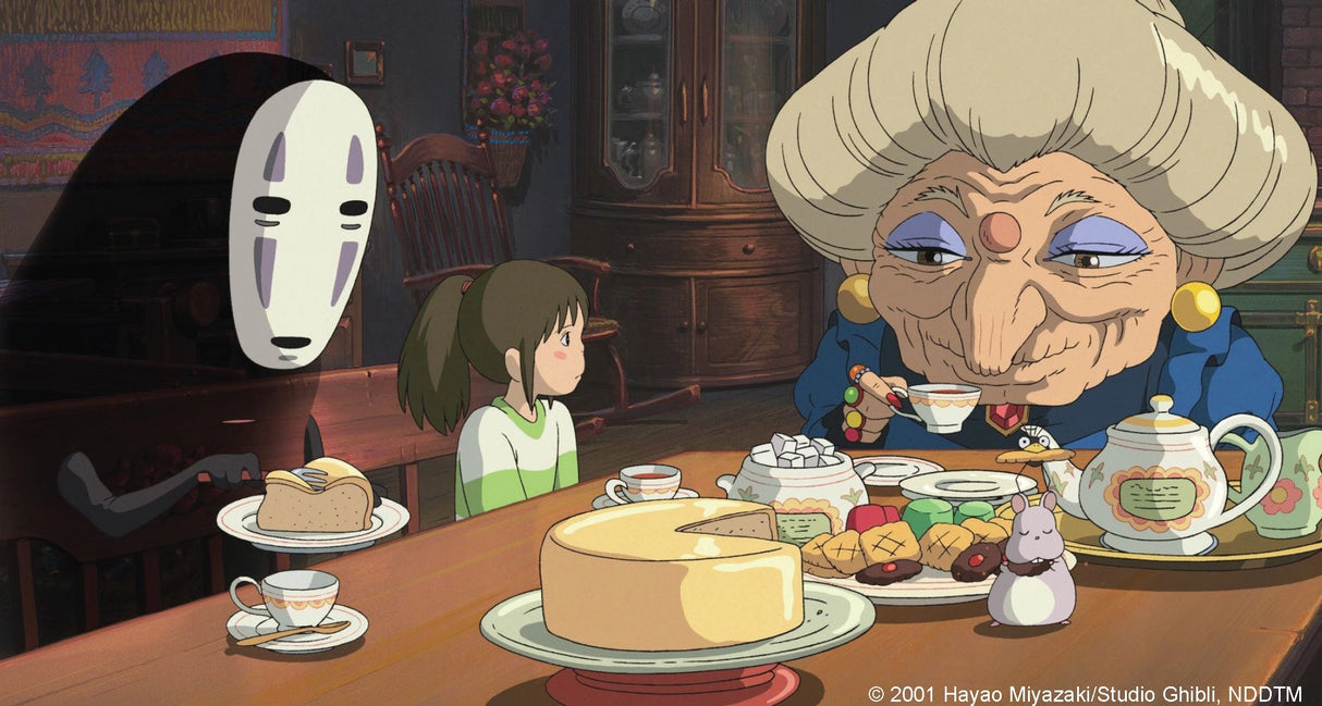 Connect with loved ones near and far with these notecards featuring film stills from Spirited Away, Studio Ghibli's award-winning film about a young girl's journey through the spirit realm.


Includes 16 folded cards with full-color artwork (8 designs, repeating twice) and 16 envelopes in a lovely gift box with a pull-off lid.

Pair this boxed set with other themed merchandise, including Spirited Away Journal, Spirited Away Sketchbook, Studio Ghibli 100 Collectible Postcards volumes 1 and 2, and more, to cr