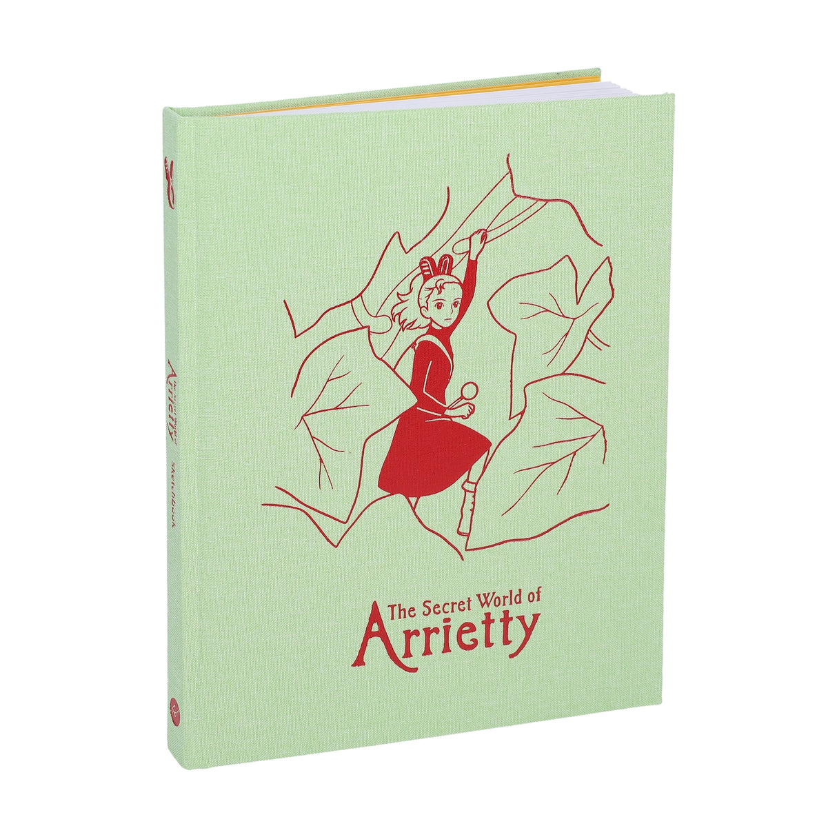 Perfect for capturing ideas big and small, this luxe sketchbook showcases iconic imagery from The Secret World of Arrietty, Studio Ghibli’s fantasy film about a boy, a Borrower, and their unlikely friendship that blossoms into an extraordinary adventure.