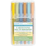 Studio Series Dual-Tip Set of 6 Highlighters - Earth-Tone

Beautiful earth-tone highlighters won't smudge or bleed, even through the thinnest of pages! Set of 6 highlighters. Versatile dual tips. Broad chisel tip for highlighting. Narrow tip for underlining.

Uniquely formulated waxy highlighters are bleed- and feather-resistant, even on thin pages in Bibles, magazines, textbooks, and more. Vibrant pigment ink. Gentle colors from nature are easy on the eyes. Perfect for planners, handwritten notes, document