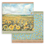 Bloc de papel con diseño de girasoles, 12 x 12 pulgadas, paquete de 10 