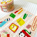 Karen's cute supplies on a fun graph background.

Perfect for decorating planners, journals, cards, gifts, and scrapbooks. The perfect roll of washi for stationery lovers!

25mm x 10m tape&nbsp;
Artwork property of Karen Schipper
Shrink-wrapped with label stickers on both sides (save for your junk journal!)