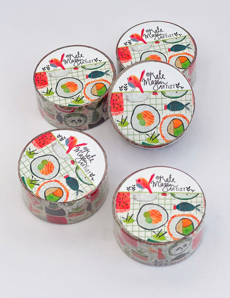 Kate Mason Artist - Sushi Washi Tape