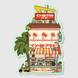 Die cut stickers are roughly 3x3" and are laminated with a Matte finish.

Waterproof
Dishwasher safe
Weatherproof
Vinyl