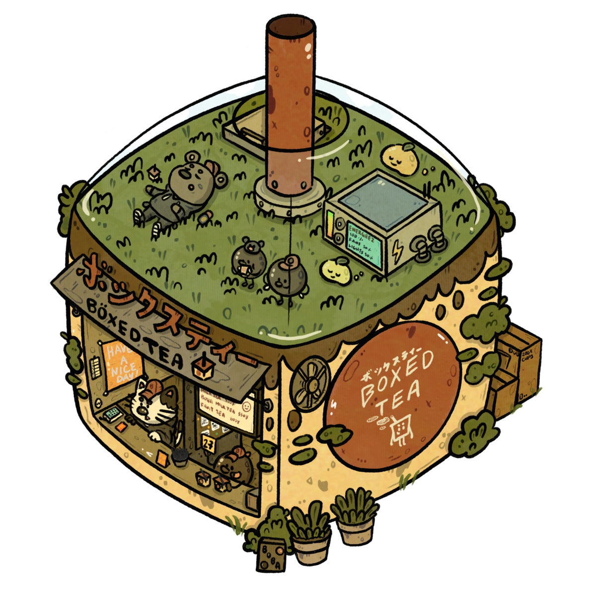This set features different Night Market stalls.