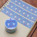 Sweet Blue Ribbon Washi Tape

Full color washi tape
Width: 30mm or 1.2 in
Length: 5m or 16 ft
Designed in San Jose, California
©Thousandskies
