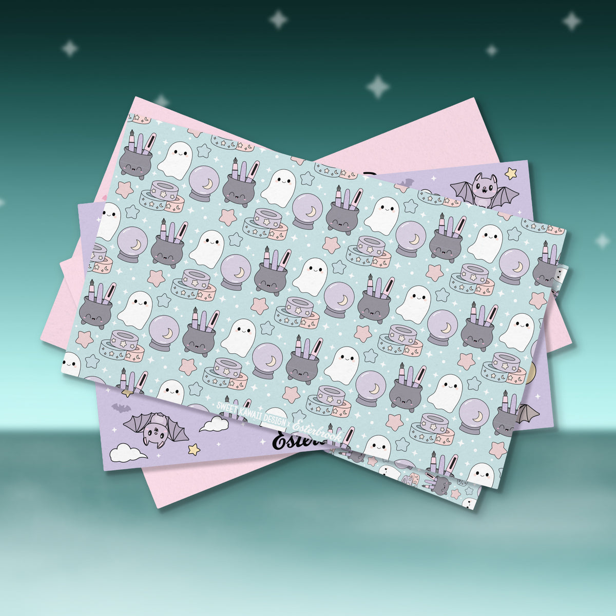 Esterbrook x Sweet Kawaii Design - Pastel Halloween Blotter Papers