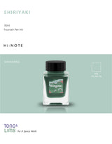 TONO &amp; LIMS Ink - Special Collaboration - SHIRIYAKI (尻焼)

The Special Collaboration Collection from Tono and Lims features inks created exclusively for their Space Walk events. Each color is part of a limited series typically produced for select Japanese brands and stationery shops, and they’re normally only available by visiting those physical stores or attending A Space Walk events. As a fun addition for Little Craft Fest, they have been made available for the Little Craft Fest Deep Sea Walk 2026.&nbs